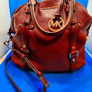 Luxury Michael Kors BURGUNDY bag